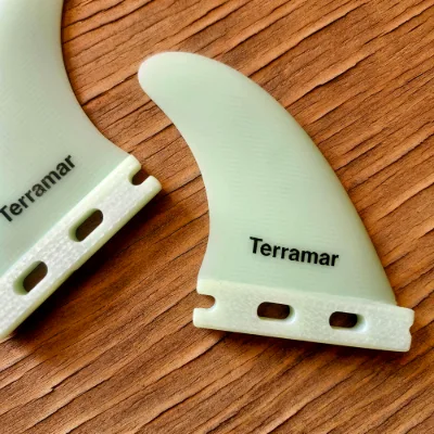 TERRAMAR SURFCO "MR" TWINZER SURFBOARD FINS ALL GLASS - Thumbnail 3