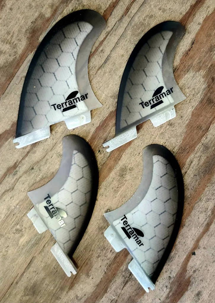 TERRAMAR SURFCO STRETCH QUAD SURFBOARD FINS..FACTORY DIRECT - Image 2