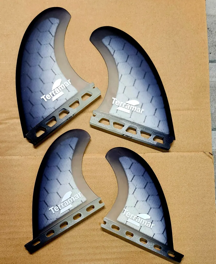 TERRAMAR SURFCO STRETCH QUAD SURFBOARD FINS..FACTORY DIRECT - Image 6