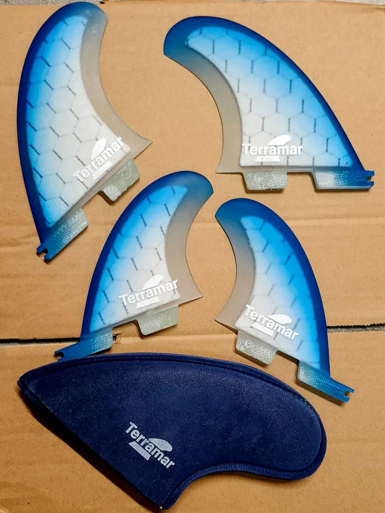 TERRAMAR SURFCO STRETCH QUAD SURFBOARD FINS..FACTORY DIRECT - Image 3