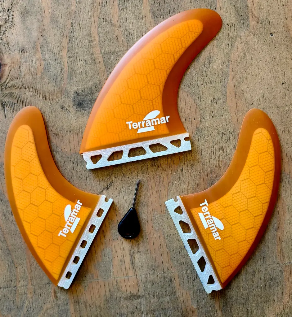 TERRAMAR SURFCO MF TRI SURFBOARD FIN SET FUTURE BASE... - Image 2