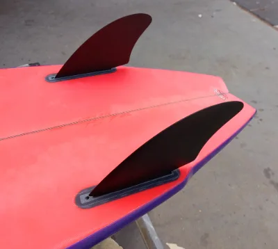 TERRAMAR SURFCO K2 GLASS FLEX TWIN SURFBOARD FINS - Thumbnail 4