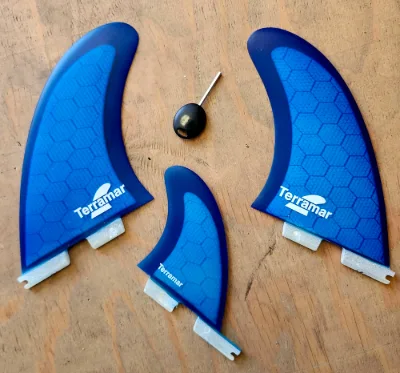 TERRAMAR SURFCO MR "BELLS BEACH" TWIN SURFBOARD FINS W/3.75 - Thumbnail 6