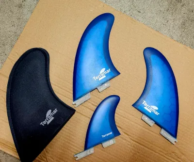 TERRAMAR SURFCO MR "BELLS BEACH" TWIN SURFBOARD FINS W/3.75 - Thumbnail 8