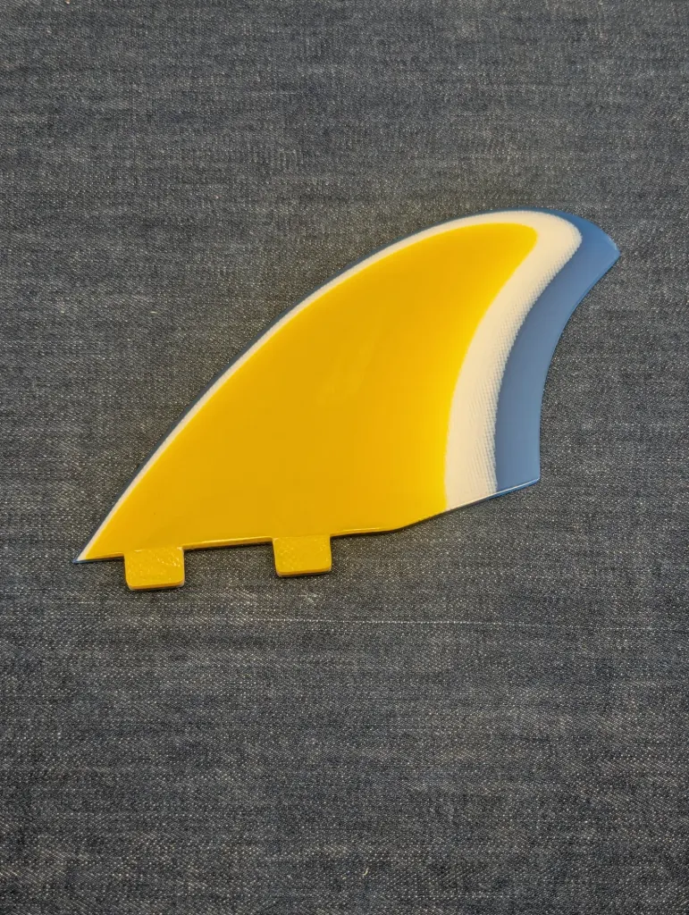 Twin Keel K3 Template 3 Color Fiberglass Fits FCS - Image 2