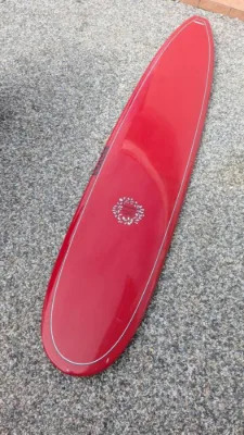 Red Longboard Surfboard Dick Brewer 9'6 Tuflite - Thumbnail 5
