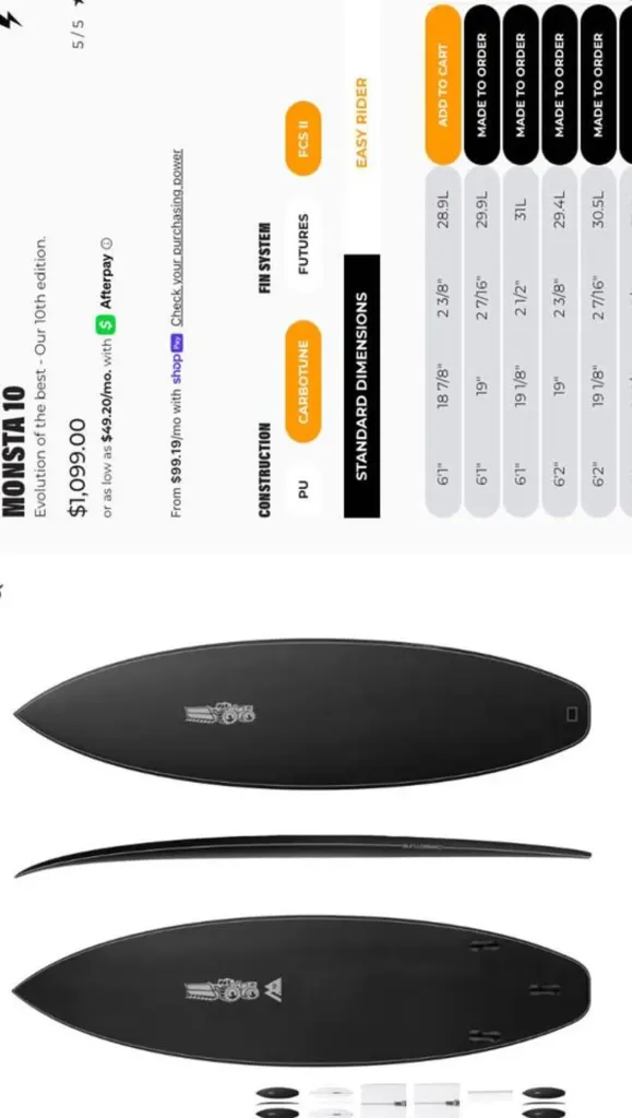 6'1 JS Monsta10 Carbotune - Image 9
