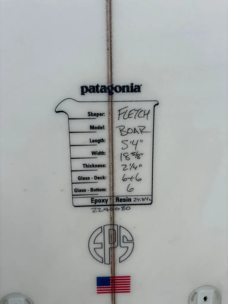 Patagonia Surfboard FCD Boar 5’4 Epoxy Brand New - Image 3