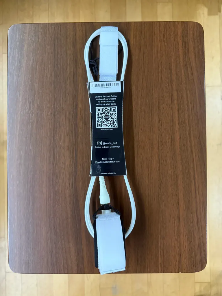ELUDE 6ft Comp Leash 5mm - White - Image 2
