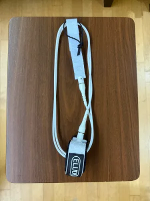 ELUDE 6ft Comp Leash 5mm - White - Thumbnail 3