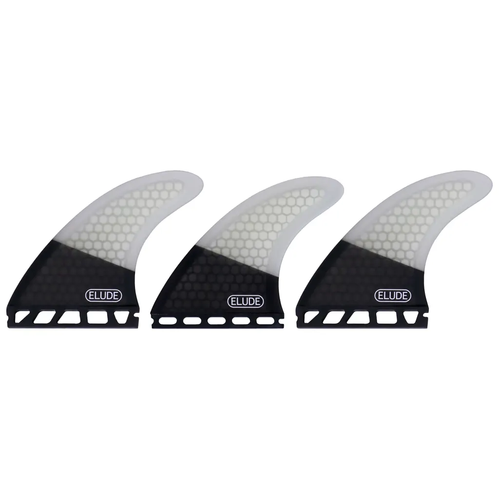 ELUDE Medium Fiberglass Hexcore Futures Thruster Fins - Image 7