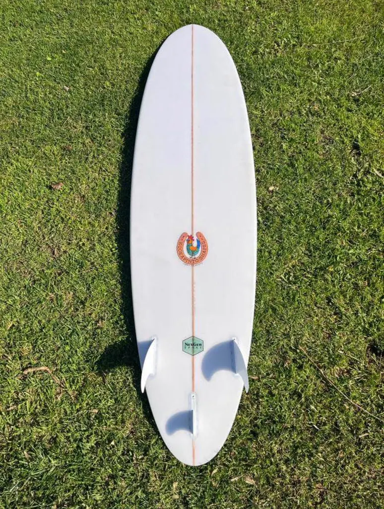 7’8” Kookapinto Thin Twin Epoxy Surfboard - Image 2